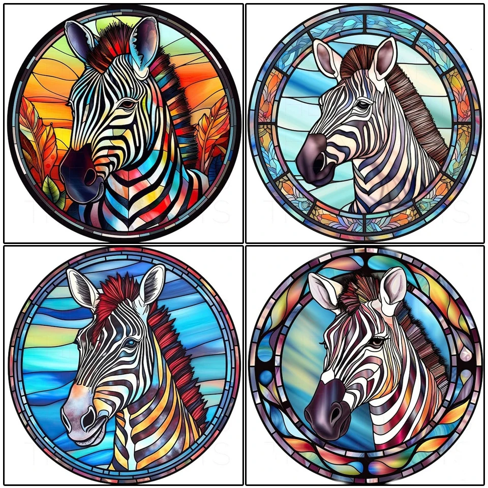 New Full Square & Round diamond Cross Stitch 5D DIY Diamond Picture embroidery kit Zebra home decor YG4577