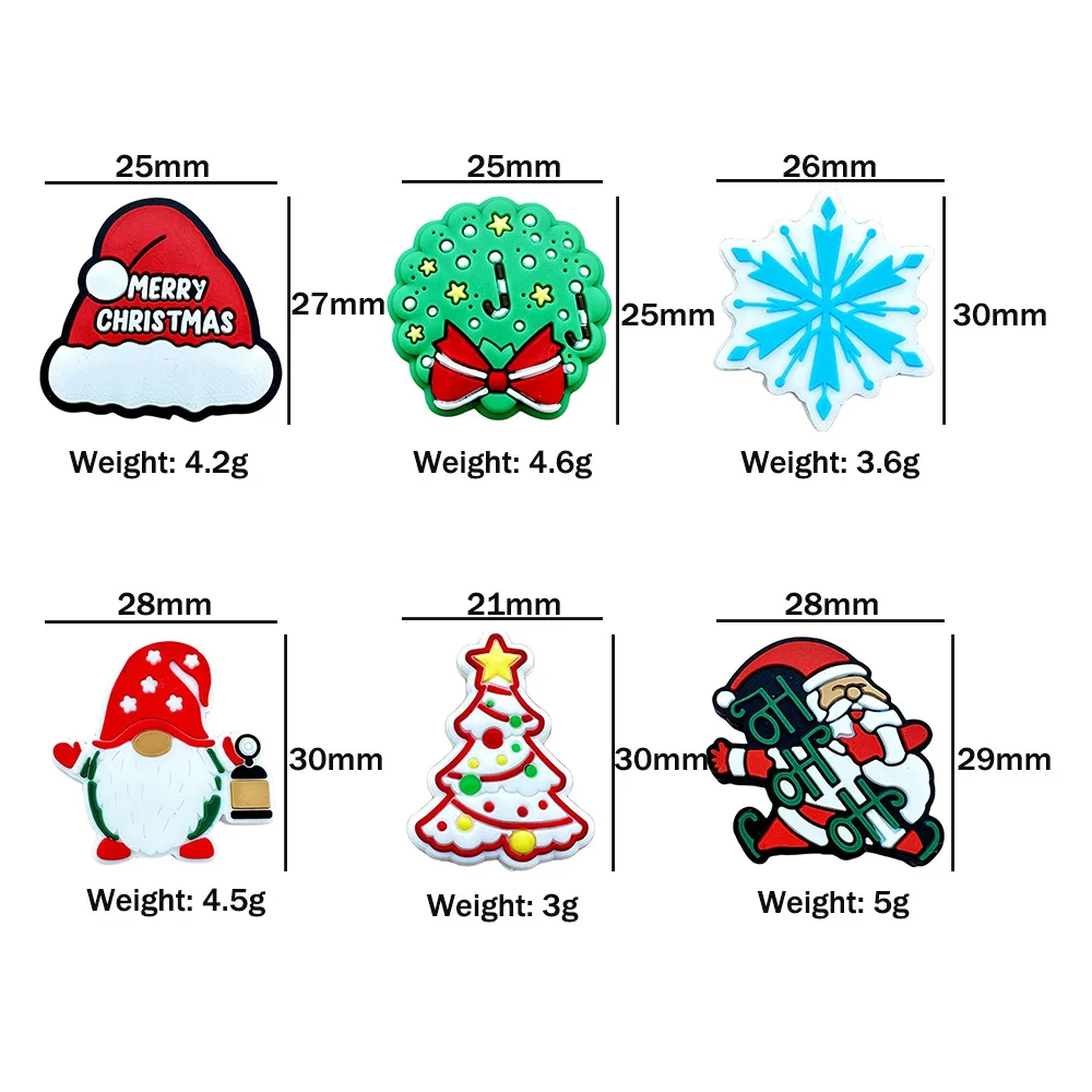 10PC Silicone Beads Baby Santa Claus Focal Beads Baby Toys DIY String Pen Beads Nipple Chain Jewelry Accessories Kawai Gifts