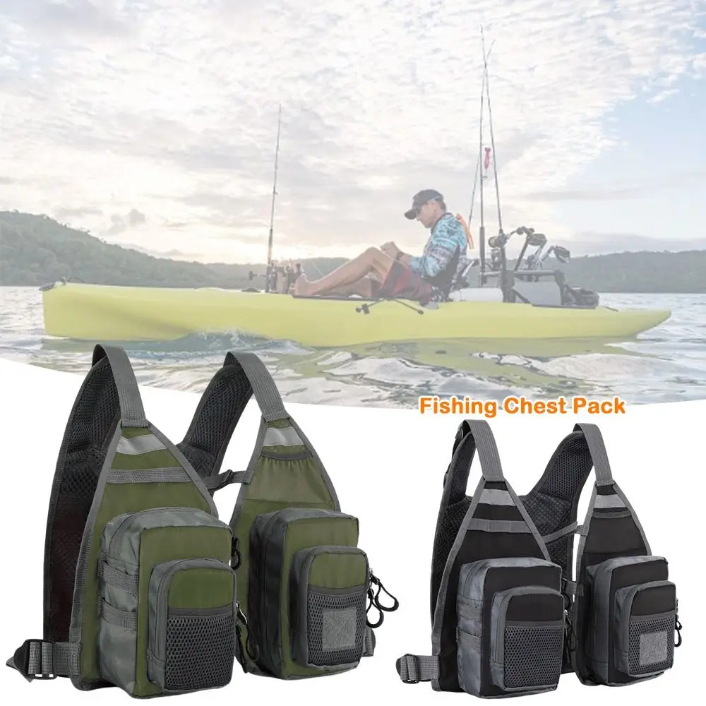 

Hot Ultra Lightweight Fishing Vest Portable One Size Fishing Vest Bags Fishing Chest Pack Fly Fishing