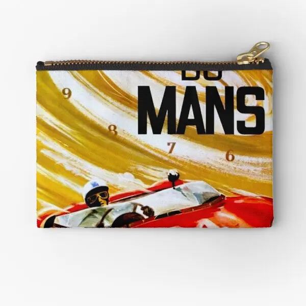 

Du Mans Grand Prix Vintage Auto Racing Zipper Pouches Men Panties Money Wallet Women Coin Cosmetic Socks Key Underwear Storage