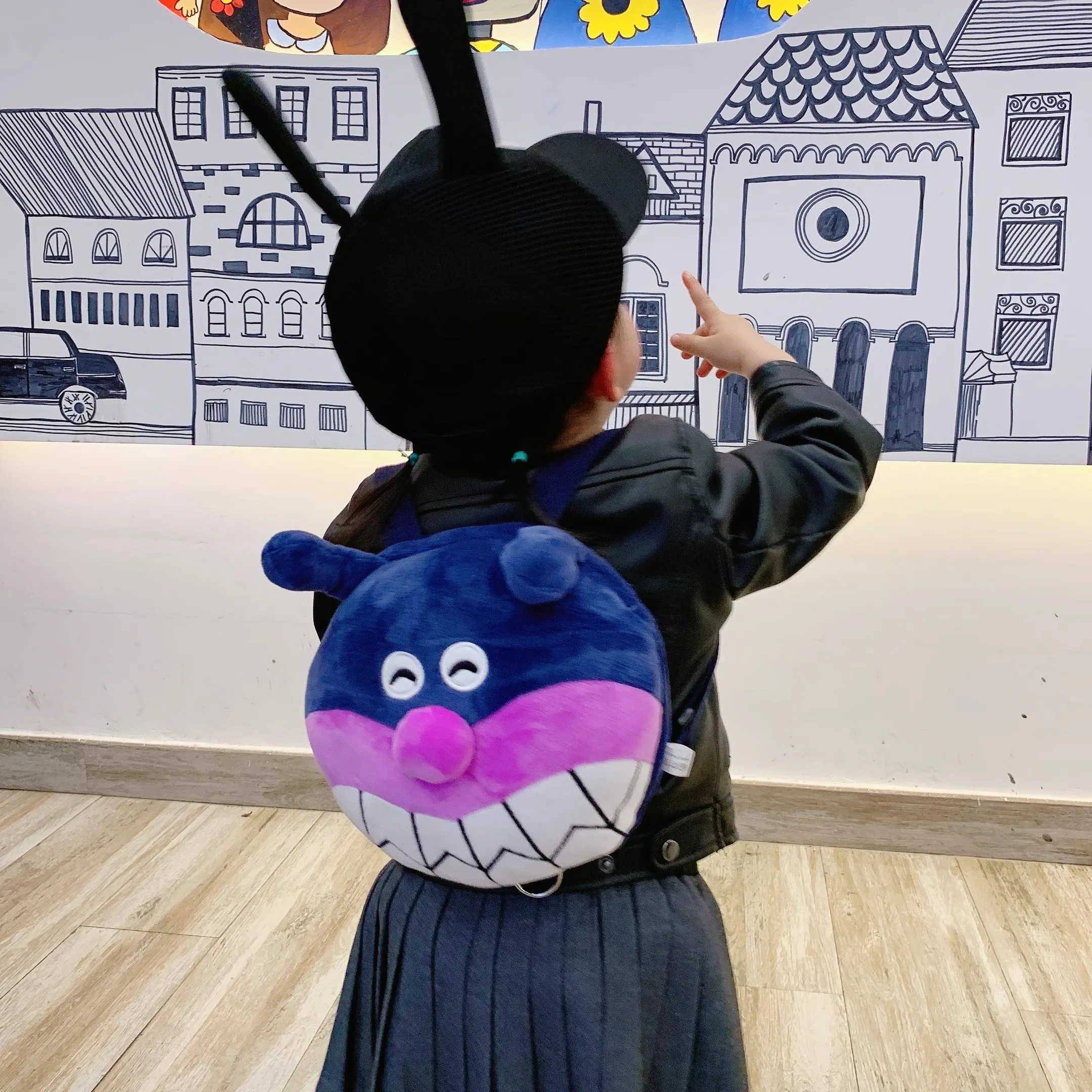 Nieuwe Anpanman Baikinman Jongens Meisjes Pluche Peuter Harnas Wandelen Veiligheid Anti-verloren Rugzak Zakken Kinderen Kleuterschool Schooltas
