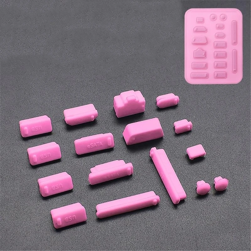 W89C 16 pezzi Protettore per cappuccio per coperchio antipolta per il Desktop Protecor