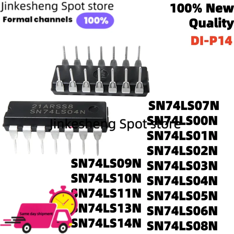 DIP14 10PCS SN74LS00N 74LS08N SN74LS01N 74LS09 SN74LS02N 74LS10 SN74LS03N SN74LS06N SN74LS04N SN74LS05N SN74LS07N 74LS11 74LS13