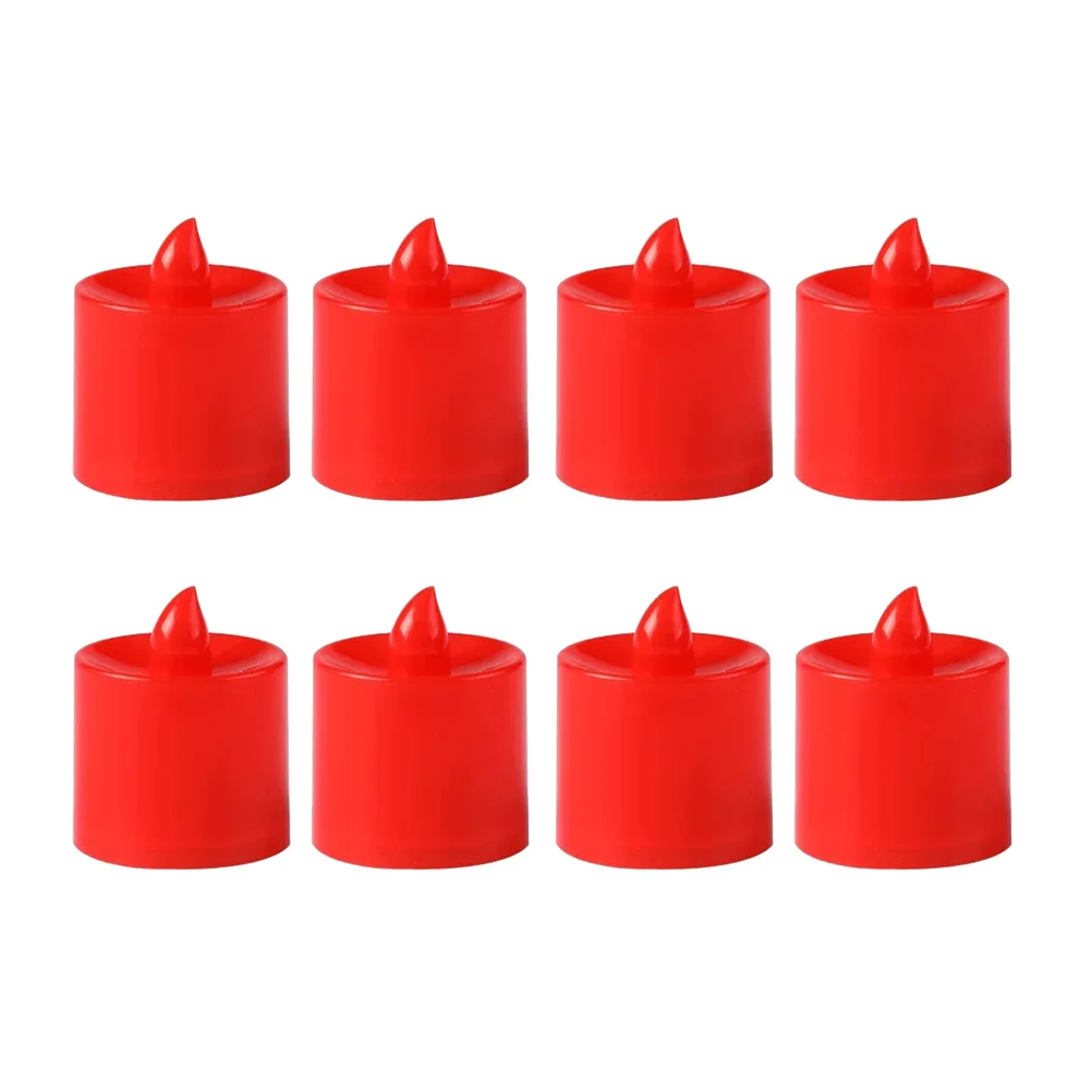 

24PCS LED Simulation Candles Electronic Romantic Light for Marriage Proposal Party Decoration (Red)