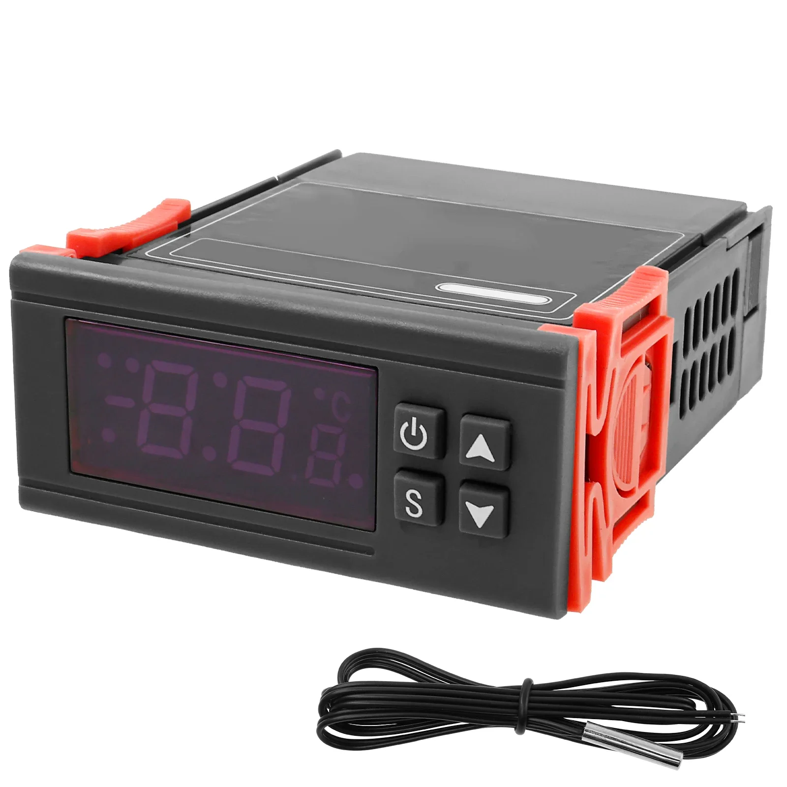 

ABS Digital Temperature Controller Smart Adjustment Incubator Controller Digital Display Temperature Regulator for Hatchery