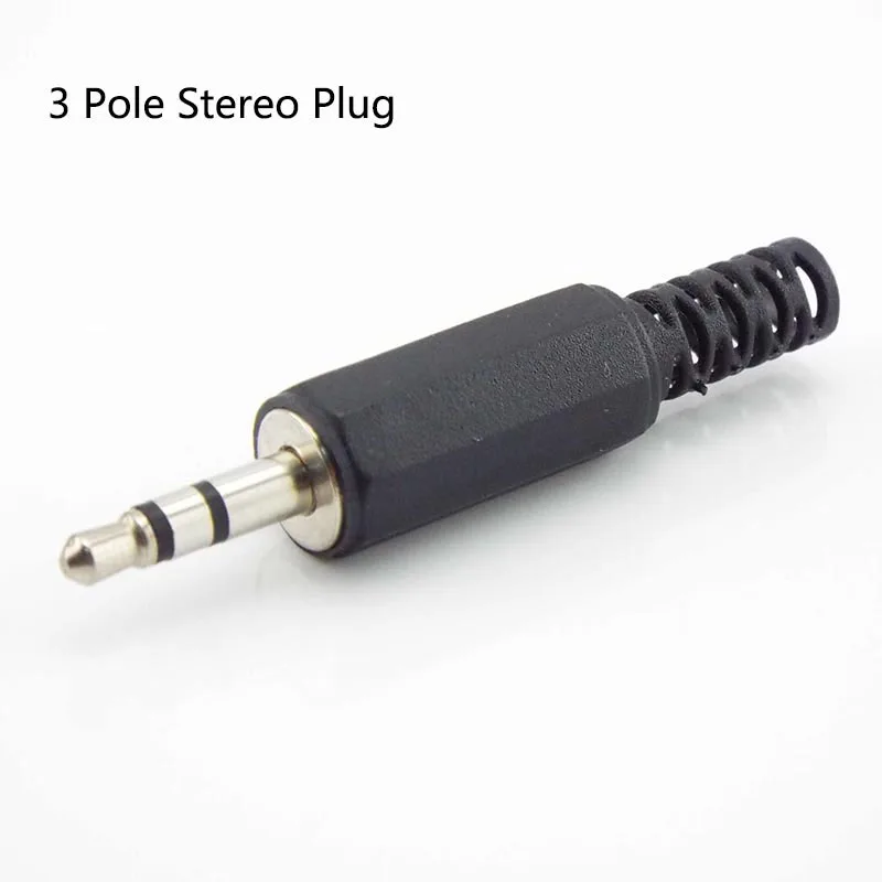 5/10 pz 3.5mm 2/3/4 Poli mono Connettori Audio Spina Jack Per Cuffie Maschio Adattatore jack spina Maschio Martinetti Spina Terminali del Cavo G3