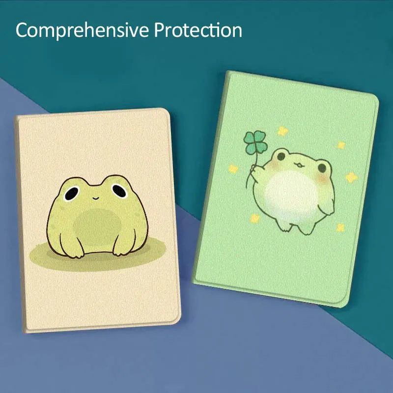 

Cute Fat Frog Image Gift For Huawei MediaPad T5 T10s M6 M5Lite SE Honor Tab 5 6 7 V7 V8 X8a X9a Pro Soft Tablet Case