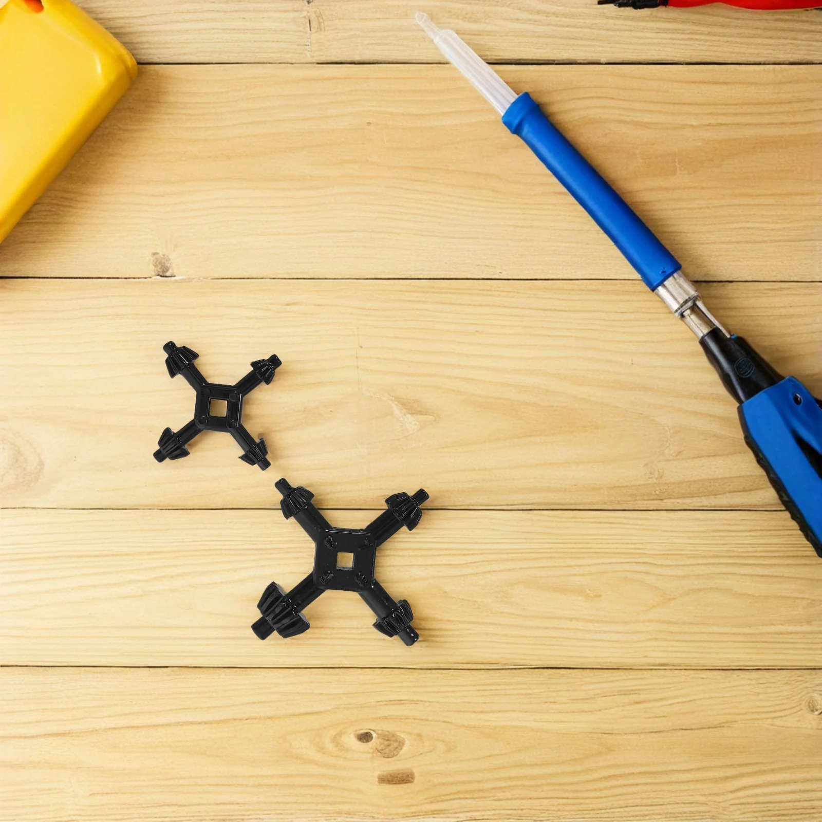 

2Pcs Drill Chuck Wrench 4in1 Hand Ratchet Key Universal Electric Drill Chuck Adapter Tool Pocket Tool Ratcheting Key Wrench