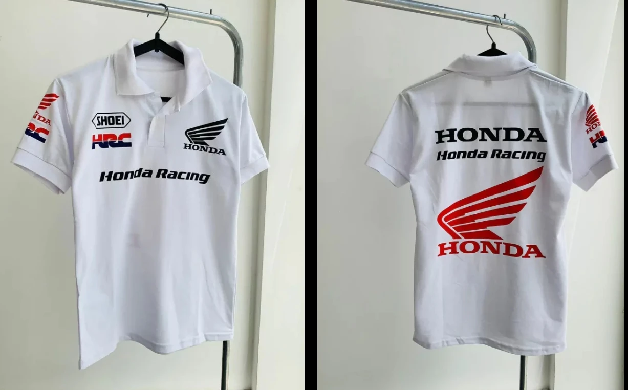 

Honda Motorcycle Racing Printed Men's Cotton Polo Shirt Racing Badge Street Style High Quality Polo Shirt 2025 Summer