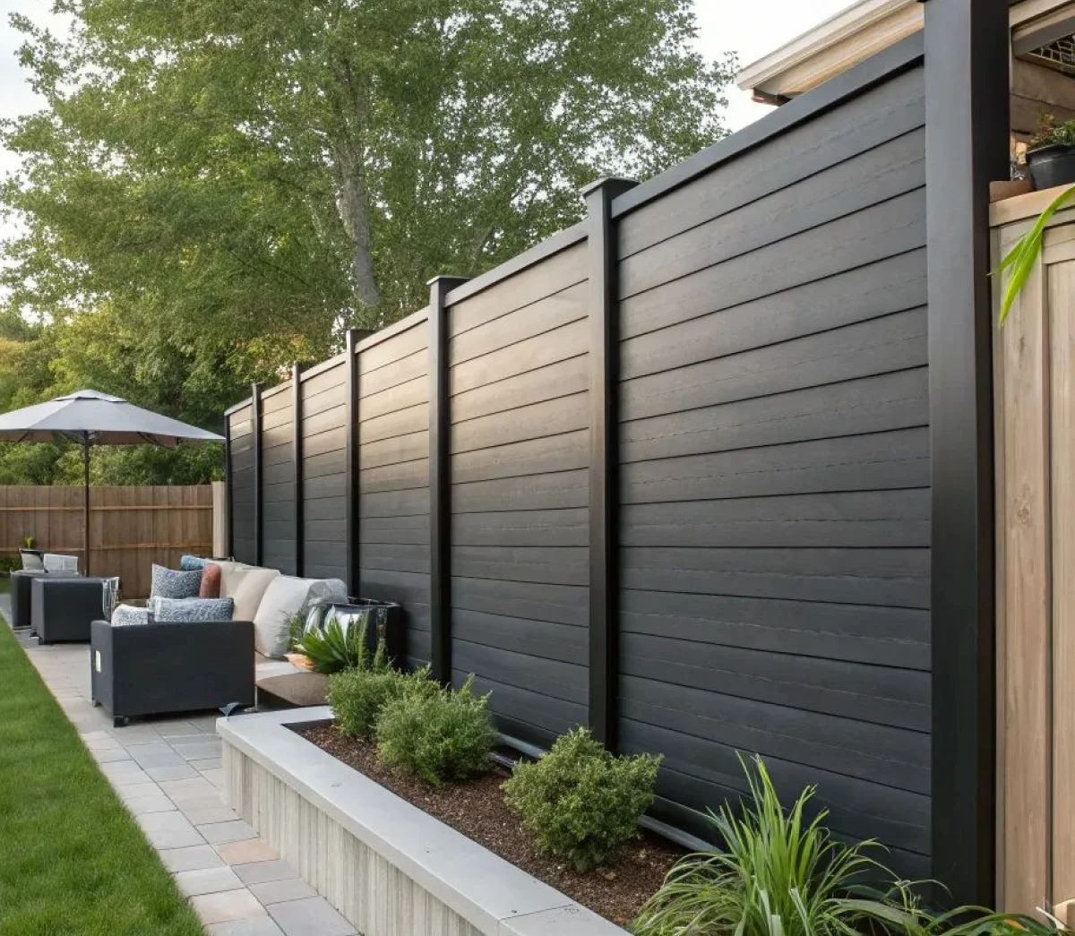 

High-end European Yard Fence Aluminum Sliding Gate Outdoor Aluminum Privacy Fence Kit Boundary Wall Aluminum Fence