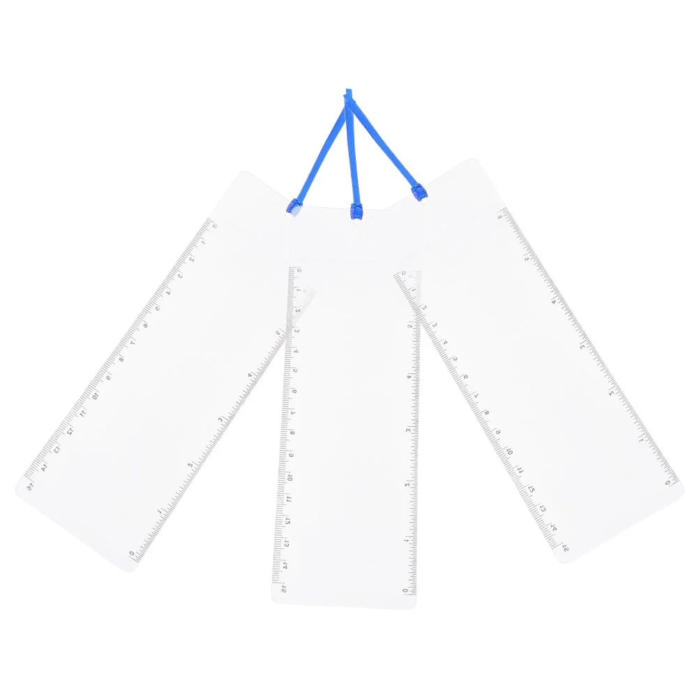 3 Pcs Card Magnifying Glass Reading Equipment Book Magnifier for Bookmark Fresnel Lens Clear View Portable Computer Screen