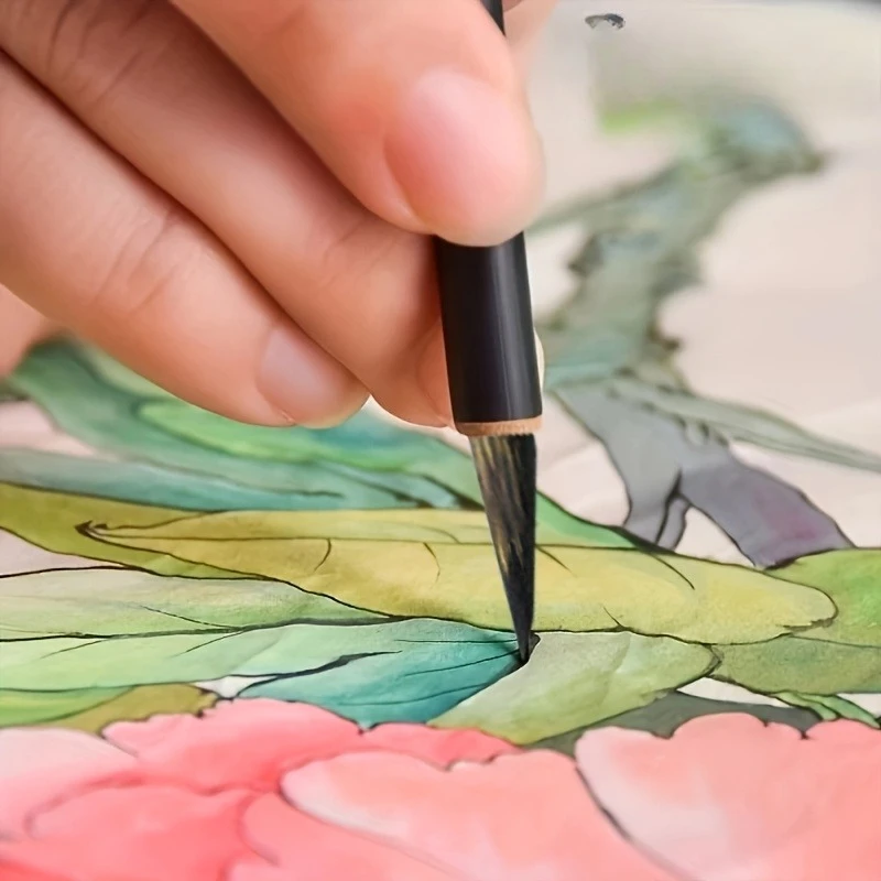 Chinese Calligraphy Painting Fine Line Brushes Meticulous Watercolor Painting Line Drawing Brushes