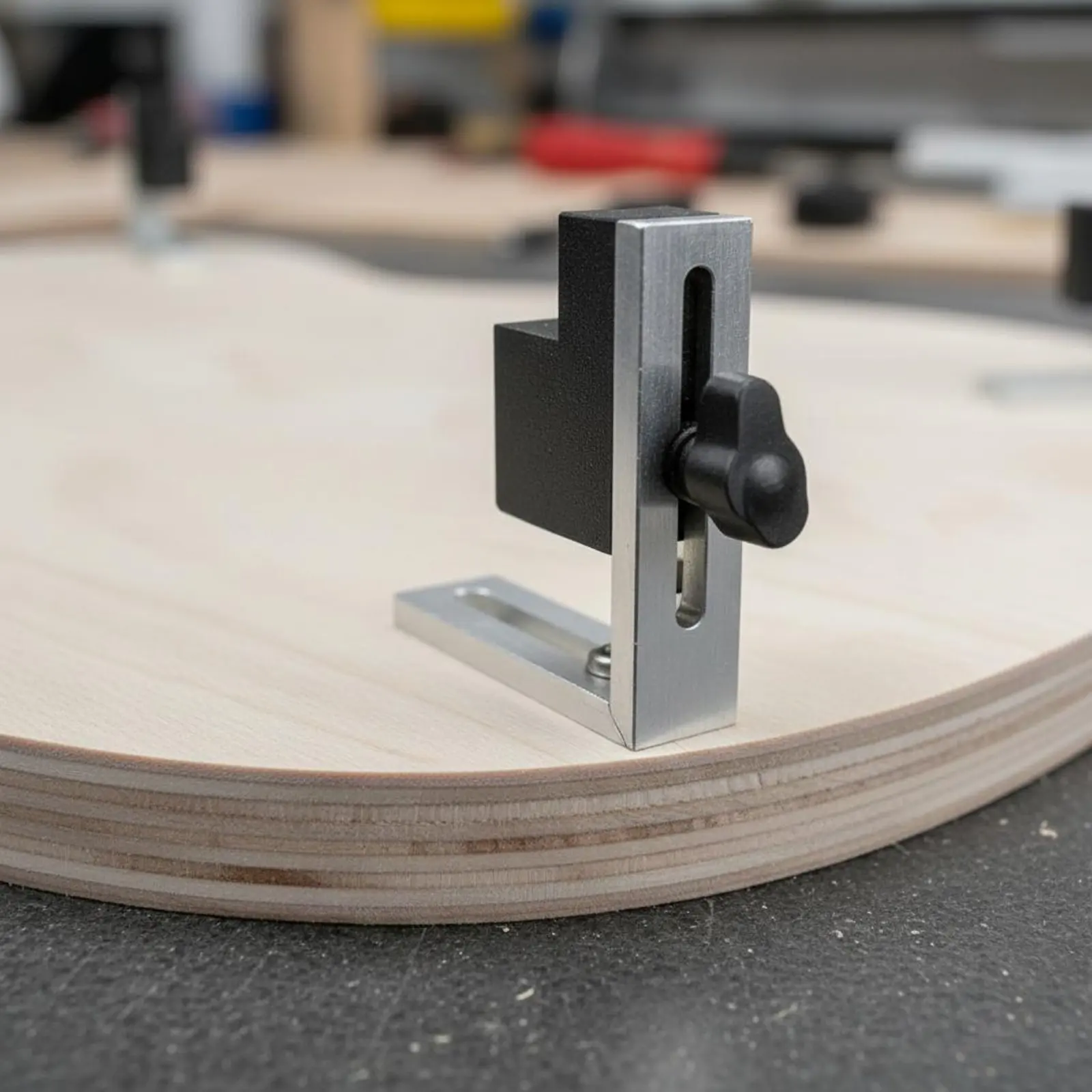 Guitar Binding Router Jig Accurate Cuts Binding Router Jig Shop Tool Adjustable Support Square Ledges for Luthiers