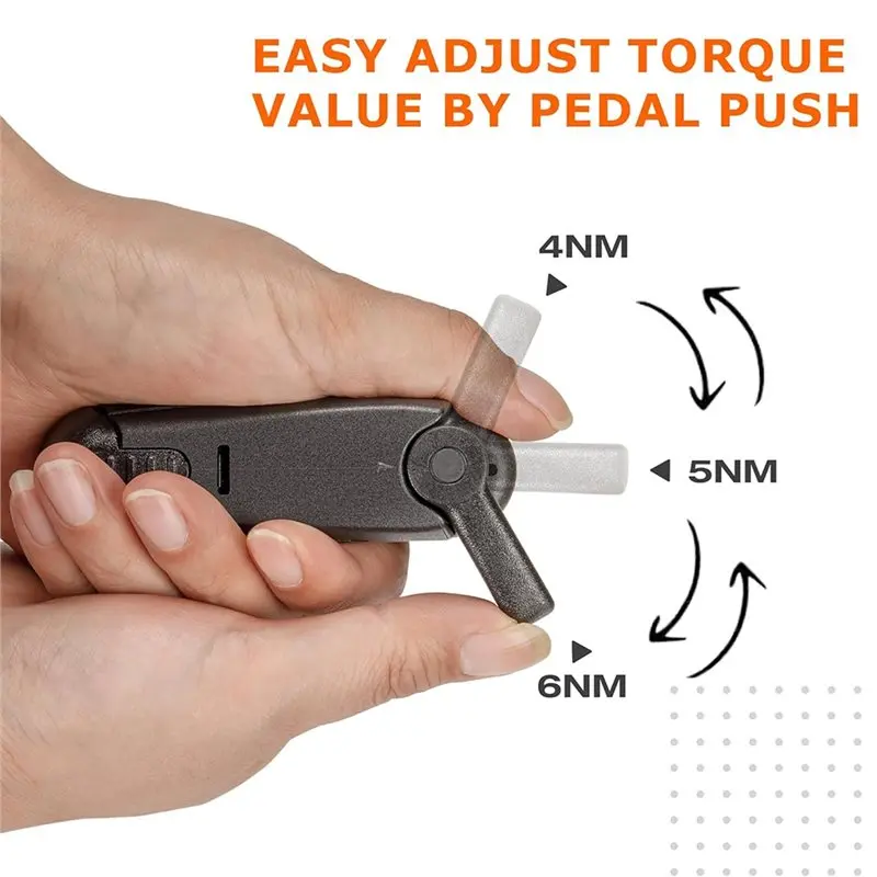 A93E-T Torque Wrench-Adjustable 4, 5, 6 NM 3, 4, 5, 6Mm Hex And T 25 Tool-Bits-1/4 Inch Hex Driver Included