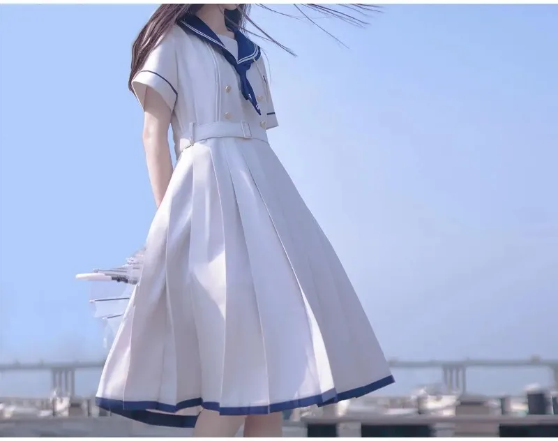 Lolita Japanischer Akademischer Stil Süßes Damenkleid Matrosenkragen Kawaii Vestidos Weibliche Sommer Niedliche Damenkleider Neu 2026 – Detail 7