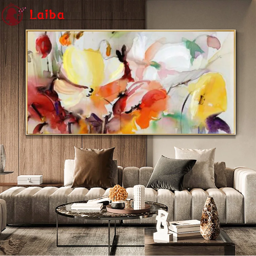 5D Diamond painting, abstract art, watercolor painting, embroidery, full display, mosaic, cross stitch, decoration