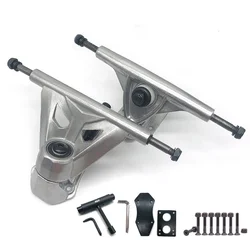 Land Surfboard CX7 Viaduct Steering Skateboard Bridge Longboard No-pedal Rotary Truck 6in Skateboard Bridge Surfskate Truck