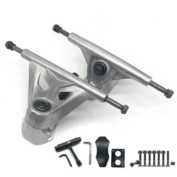 Land Surfboard CX7 Viaduct Steering Skateboard Bridge Longboard No-pedal Rotary Truck 6in Skateboard Bridge Surfskate Truck