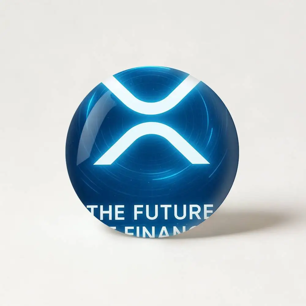 X-Xrp R-Ripple Badge Tinplate Soft Button Pin Brooch Metal Badge Custom Jewelry Accessories Hat Bag Lapel