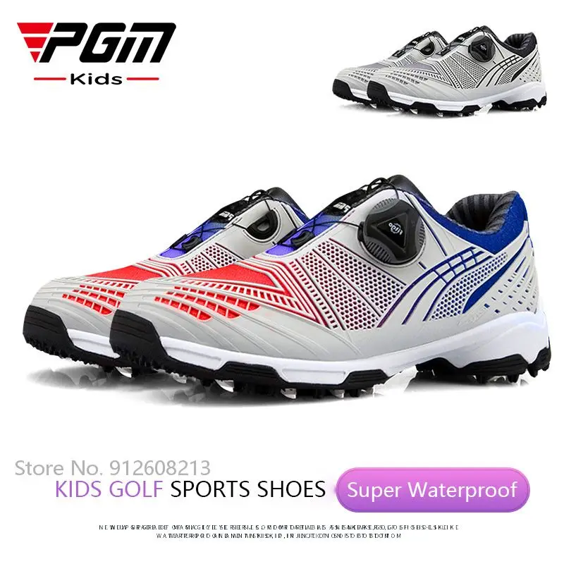 pgm-waterproof-golf-shoes-boys-casual-golf-sports-sneakers-kids-golf-footwear-quick-lacing-trainers-children-anti-slip-shoes