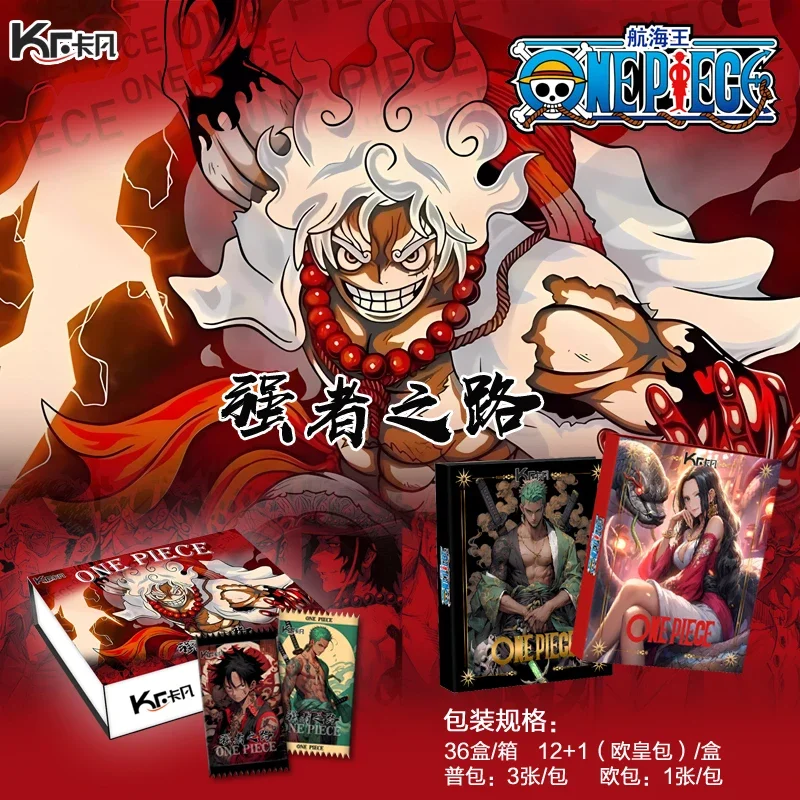 KF 1st One Piece Cards STRONG WORLD Anime Collection Cards Mistery Box Board Games Toys Birthday Gifts for Boys and Girls