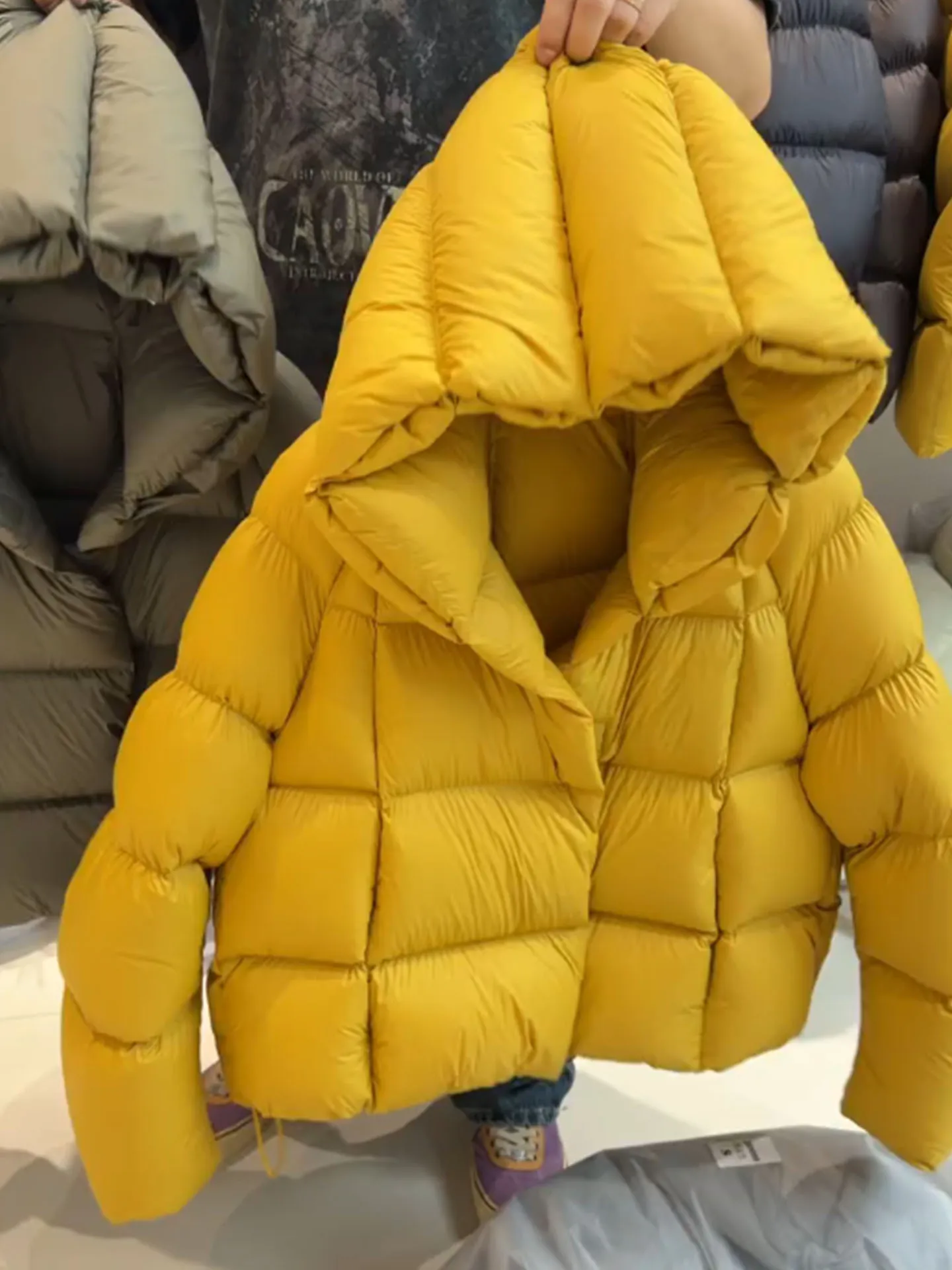 Einzigartige ort Thiened Damen Daunenjacke 2025, Winter, neue Sle-Mütze, integrierte Brotkleidung, kleine Größe, Thiened-Mantel