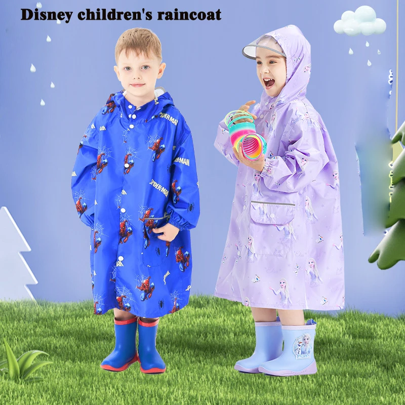 

Kawaii Disney new children's raincoat boy and girl baby primary school poncho