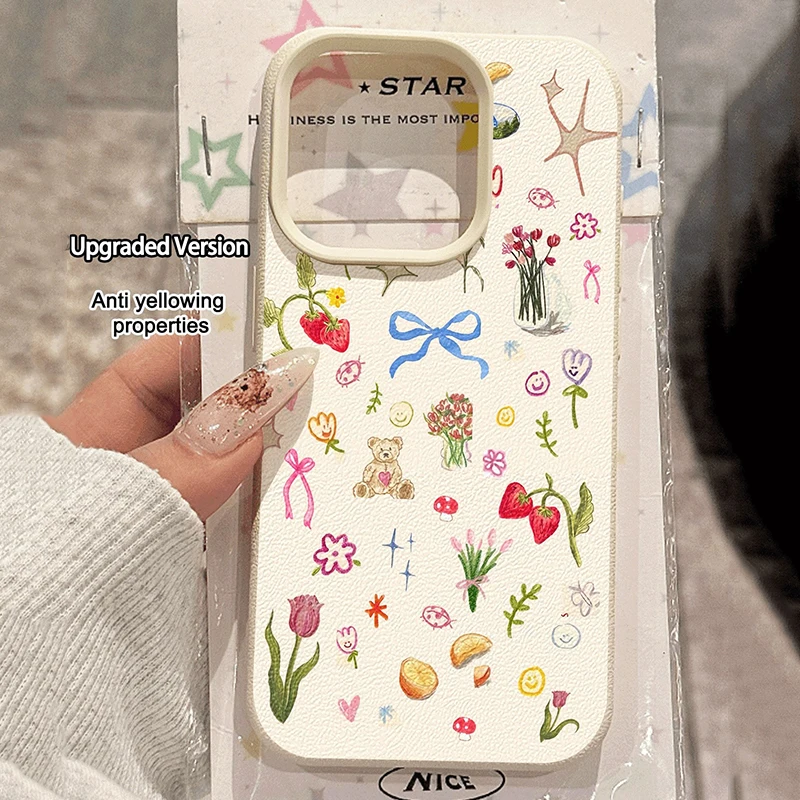 

Watercolor Floral Pattern Phone Case For Xiaomi Redmi Note 14 13 12 Pro Plus 5G 11 10 Silicone Cover For Redmi 15C 14C 13C Funda