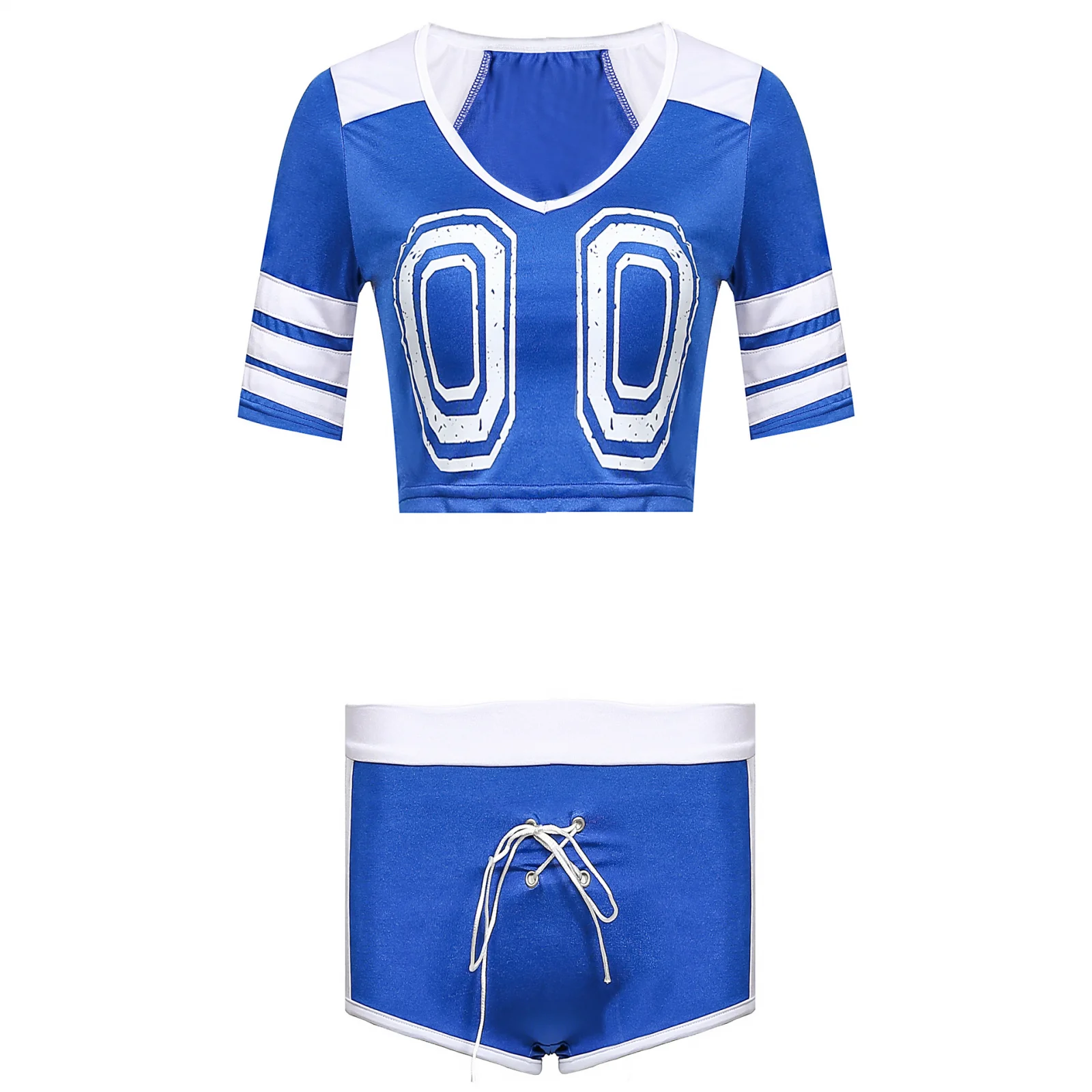 Uniforme de pom-pom girl pour bébé fille, costume de football, haut court sexy, tenue athlétique, cosplay, robe de soirée de paupières, carnaval imbibé