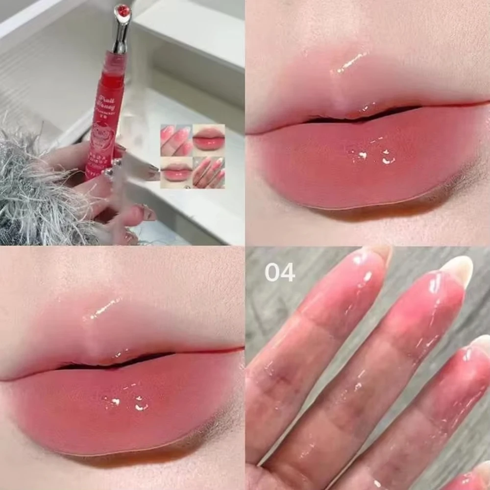 زيت الشفاه الأحمر التوت مرطب ملمع الشفاه الملون سمنة ترطيب العناية بالشفاه علاج ماكياج واضح ملون بلسم أحمر الشفاه #1