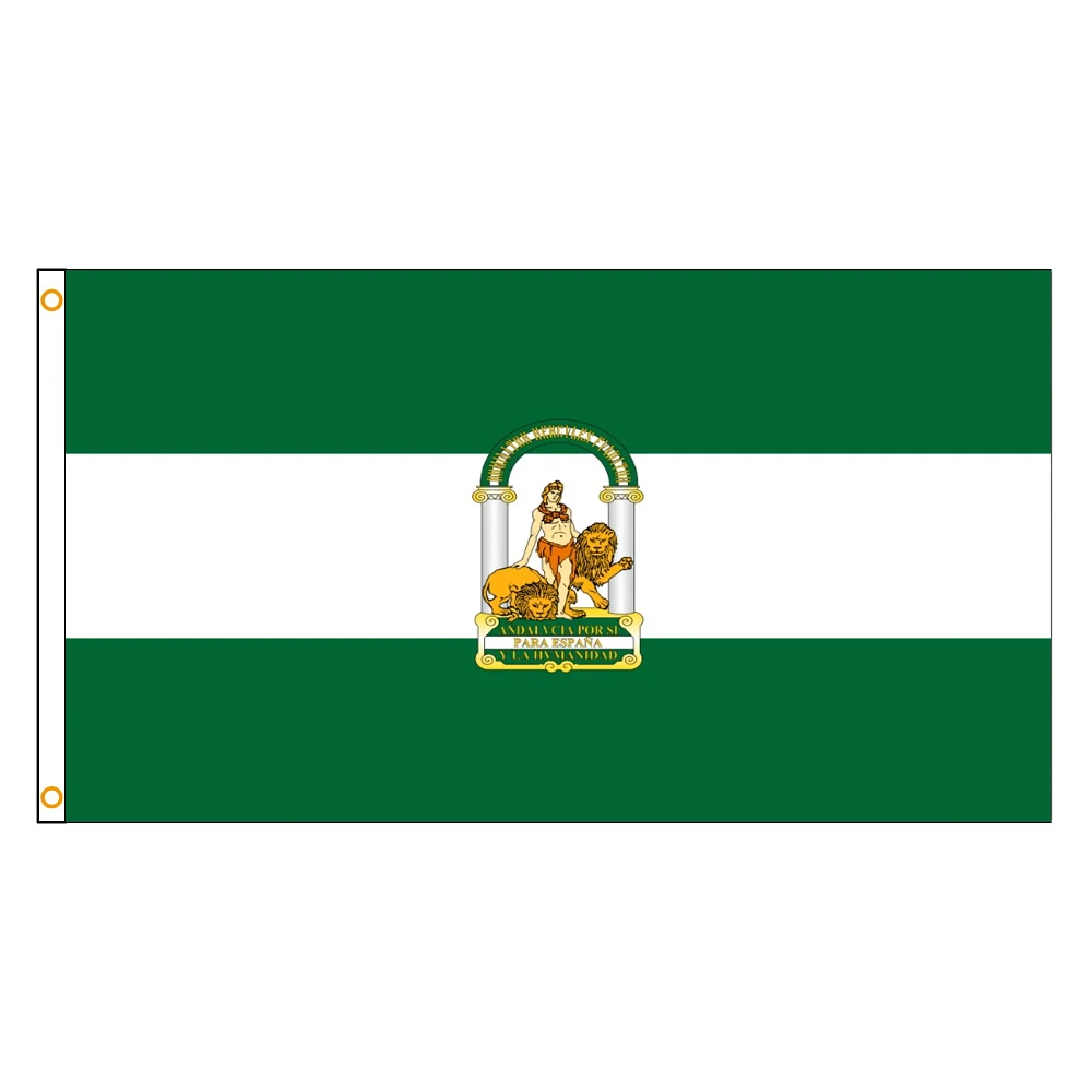 

90x150cm 3x5ft Andalusia Andalucia Spain Spanish Flag Polyester Banner