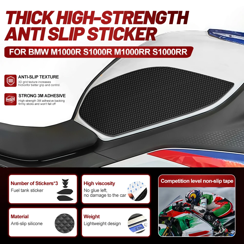 For BMW M1000R S1000R M1000RR S1000RR Motorcycle Fuel Tank Stickers Motorfiets Accessories Easy to Install Frame Sliders Cover