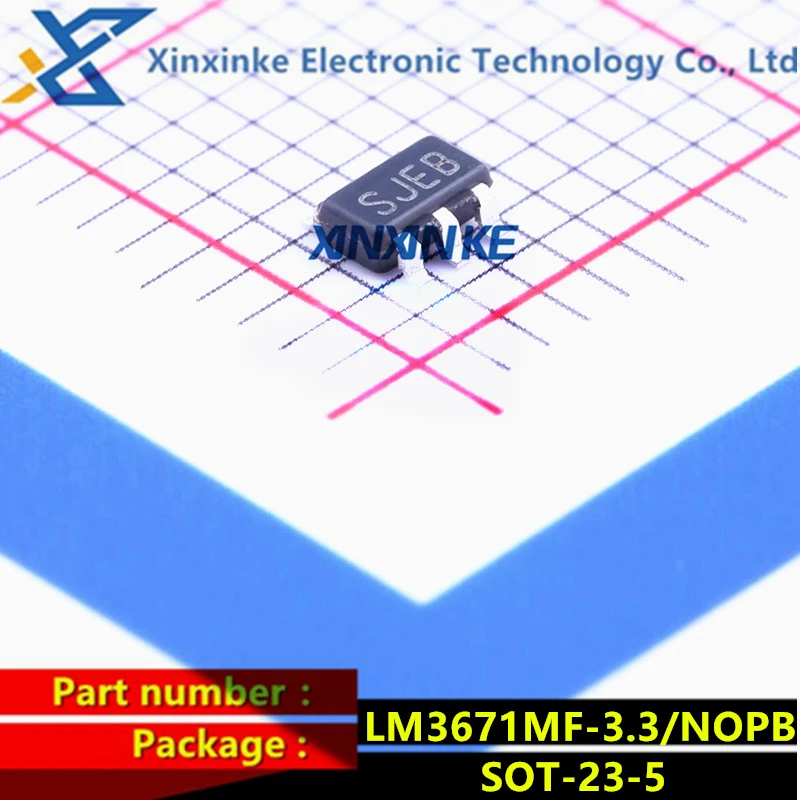 5PCS LM3671MFX-3.3 SOT-23-5 Mark：SJEB Switching Voltage Regulators 2MHZ,600MA STEP-DOWN DC-DC CONVERTER Brand New Original