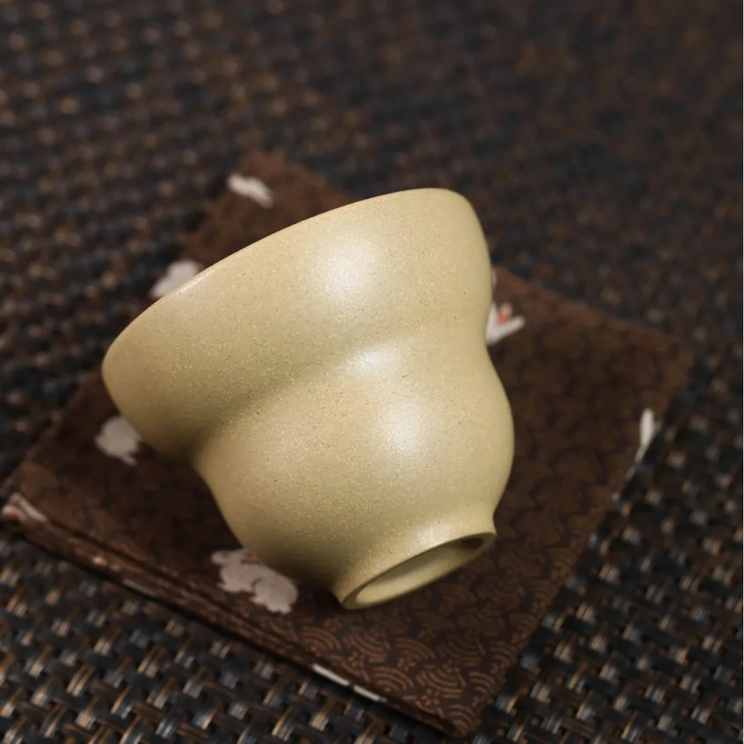 Yixing Purple Fortune Gourd Small Original Clay Kung Fu Set, Tasting Tea Drinking Cup, Master Cup