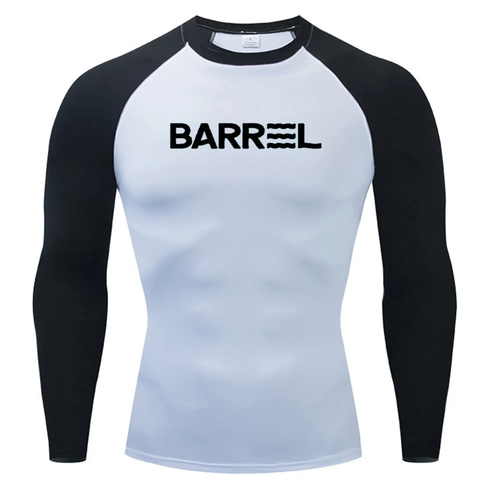 Men Rash Guard Surfing Diving Tee Swimwear Tight Short Sleeve T Shirt Swim Floatsuit Top UV Swimming RashGuard Prevent Jellyfish