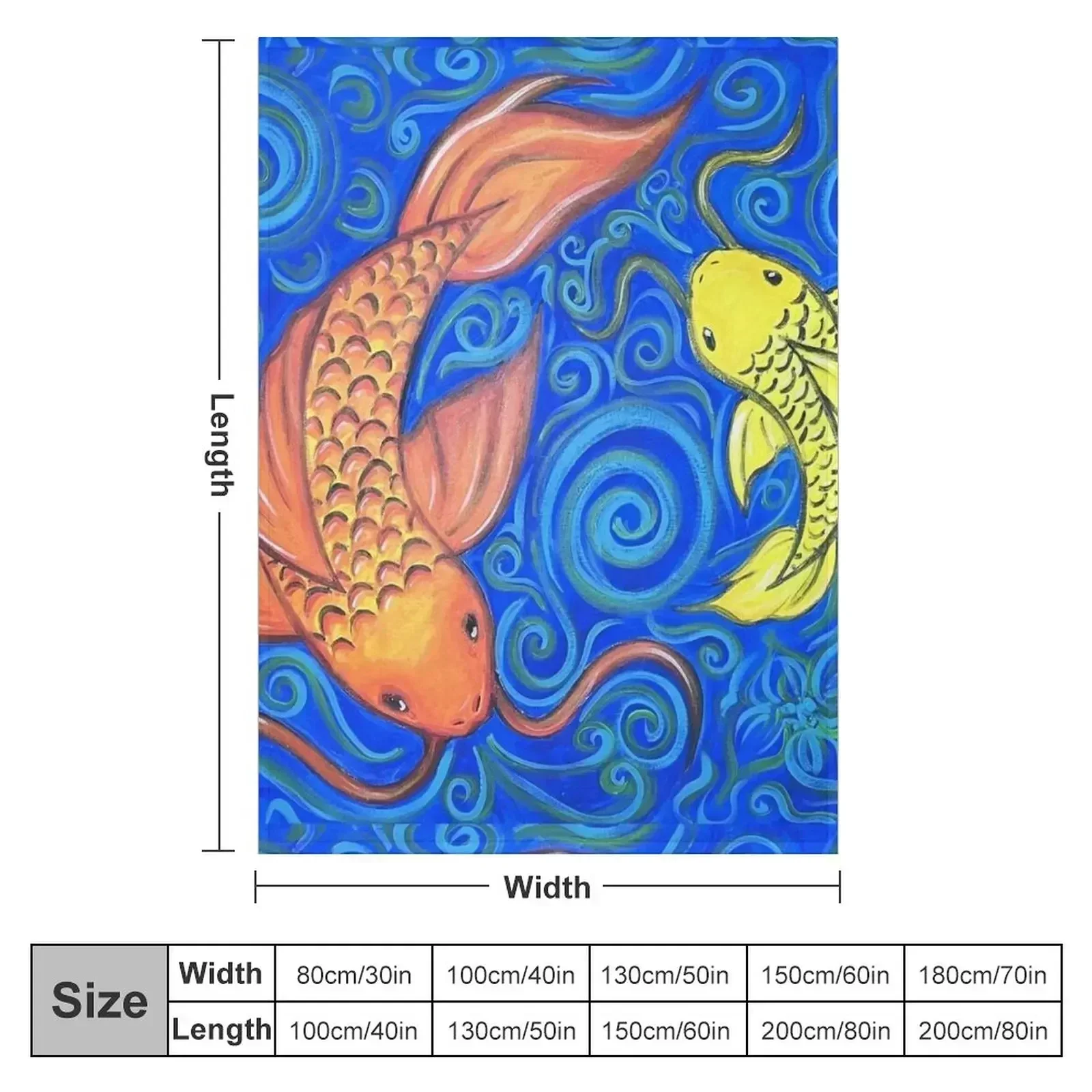 New Mother Koi Throw Blanket Bed Fashionable Summer Camping Thermal Blankets 2