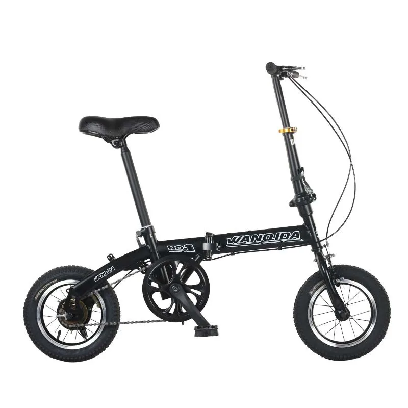 AliExpress NONE Mini 12-inch Installation-free Folding Bicycle For Women Ultra-light And Portable For Adults And Men To Ride A Single Bicycle