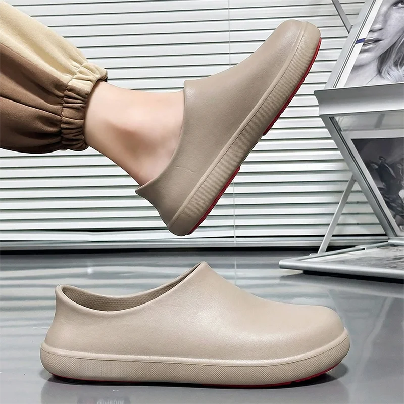 Professionelle rutschfeste Kochschuhe für Herren, ölbeständig, wasserdicht, atmungsaktiv, langlebig, leichte Arbeitssandalen für Restaurants – Detail 12