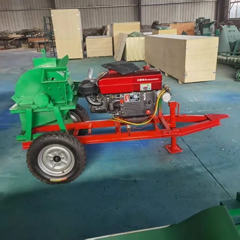 (Customized for Sea Shipping) Edible Mushroom Wood Shredder, Dry and Wet Branch Shredder, Furniture Factory Waste Wood Chipper