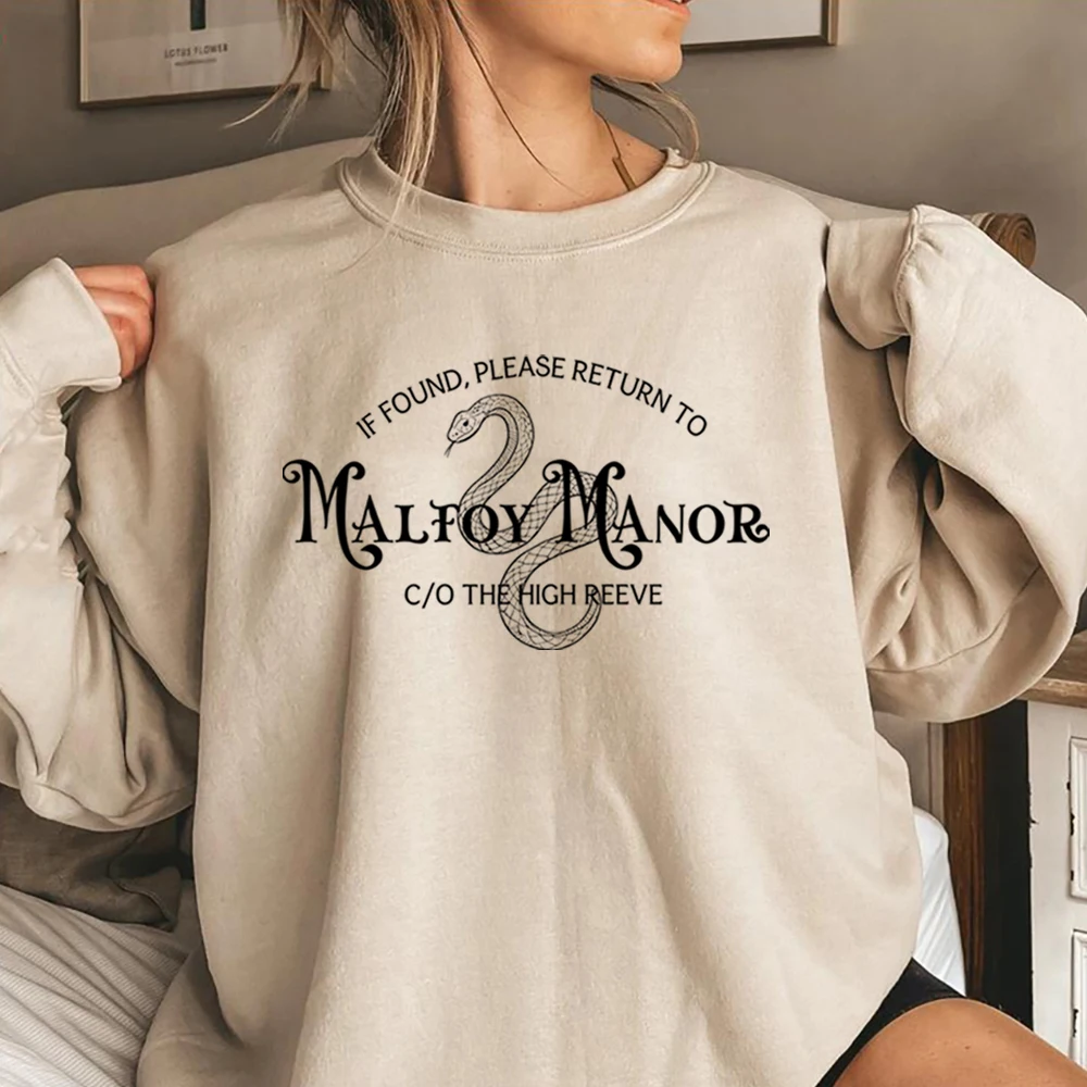 Malfoy Manor Bookish Sweatshirt Ark Academia Dramione Shirt Dramione Fanfiction AO3 Merch Langarm-Pullover Tops Fangeschenk – Detail 6