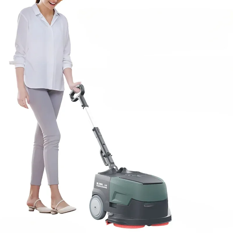 

Floor scrubber, commercial industrial workshop, hotel villa, small hand push suction and mopping integrated floor