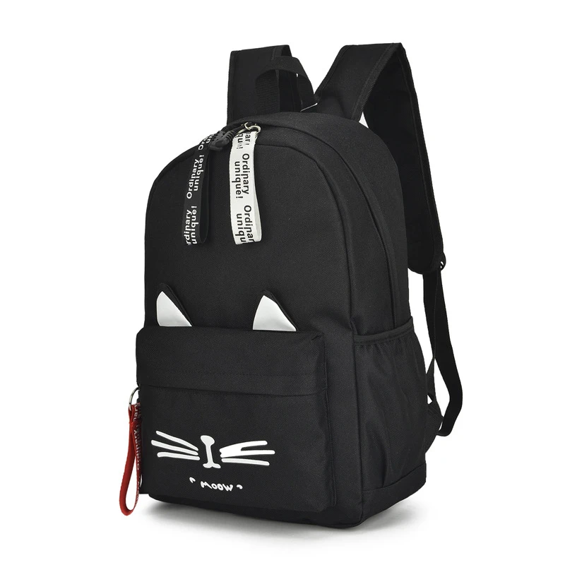 Mochila Escolar con orejas de gato para niños y niñas, morral Escolar con orejas de gato para estudiantes, novedad
