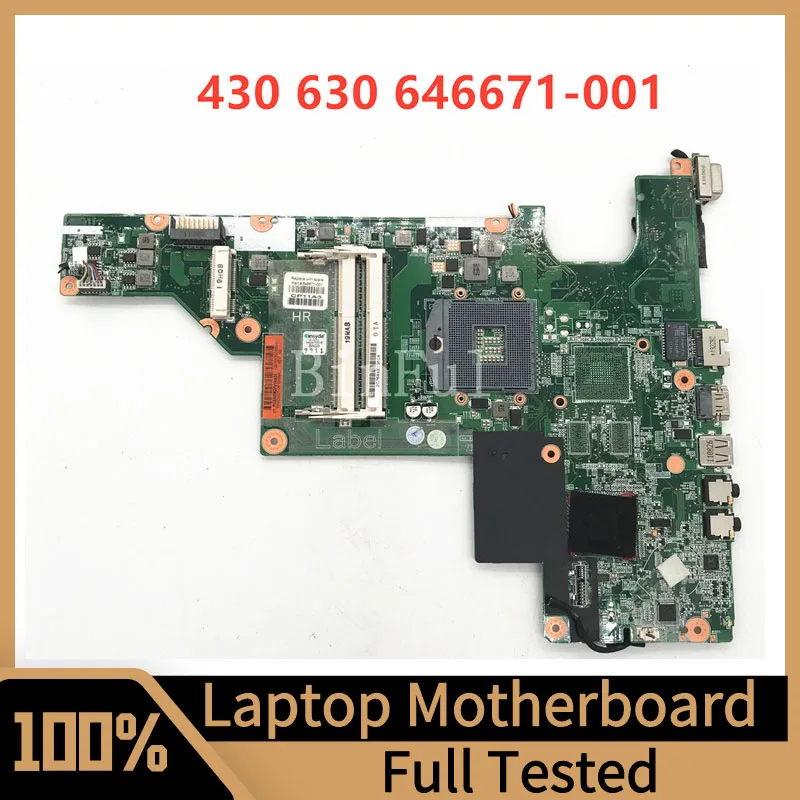 

646671-001 646671-501 646671-601 646844-001 For HP 430 630 CQ43 631 Laptop Motherboard SLJ4P HM65 100% Full Tested Working Well