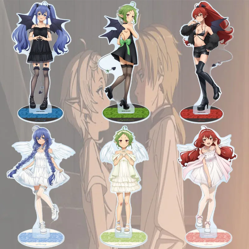 Mushoku Tensei: Jobless Reincarnation 15CM Classic Anime Scene Acrylic Stand Figure Tabletop Display Ornament Keychain