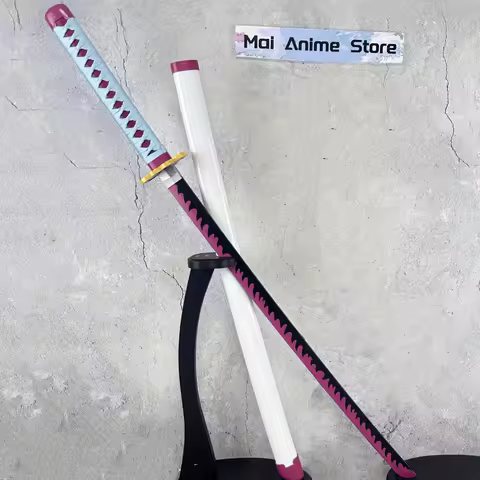 40in Demon Slayer Katana Anime Cosplay Prop Real Size Japanese Katana Kimetsu No Yaiba Kanroji Mitsuri Sword Samurai Sabre Gift