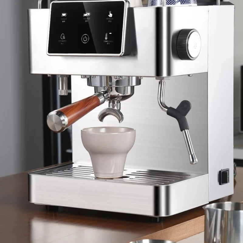 

Commercial Large Stainless Steel Brew Coffee Machine Semi Automatic 15 Bar Espresso Coffee Maker