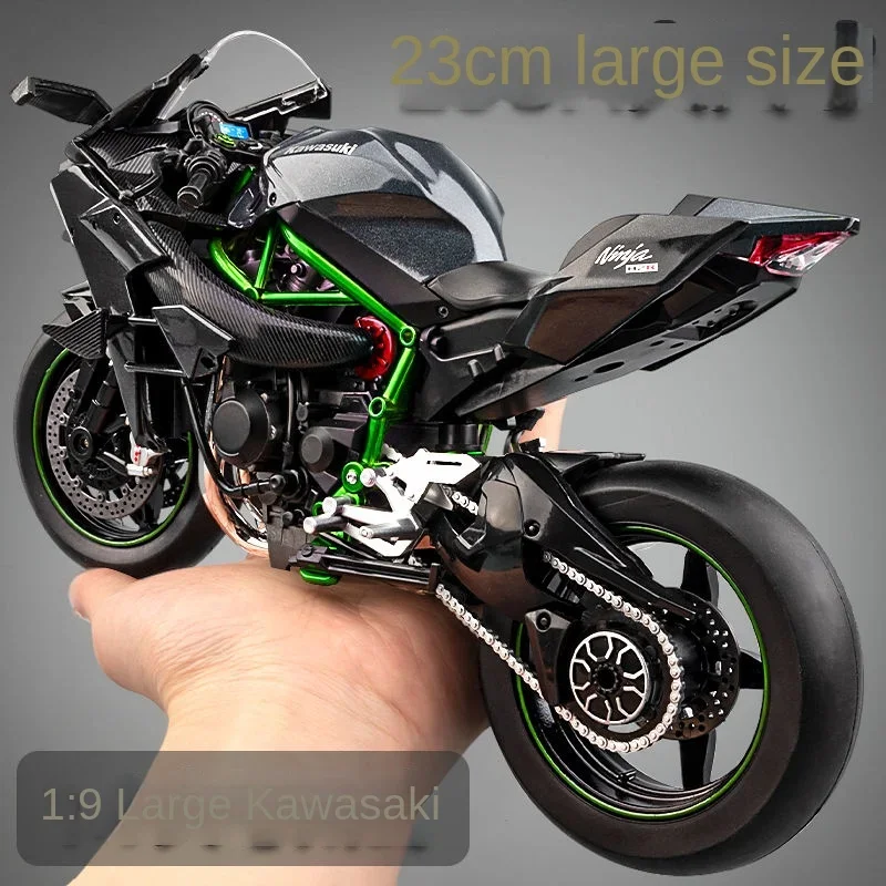 Motorcycle Model Kawasaki H2r Simulation Alloy Toy Car Ducati V4S Motorcycle Boy Collection Ornament Gift