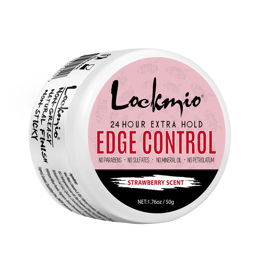 LOKMIO 50g contrôle des bords 24 heures tenue supplémentaire Gel pour cheveux pommade cheveux cassés finition crème coiffante cire lisse Anti-frisottis