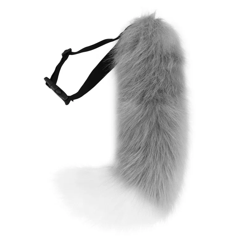 Japanese Style Faux Fox Tail Adjustable Belt Artificial Cat Tail Furry Tails Faux Fur Tail Cosplay Costume Props