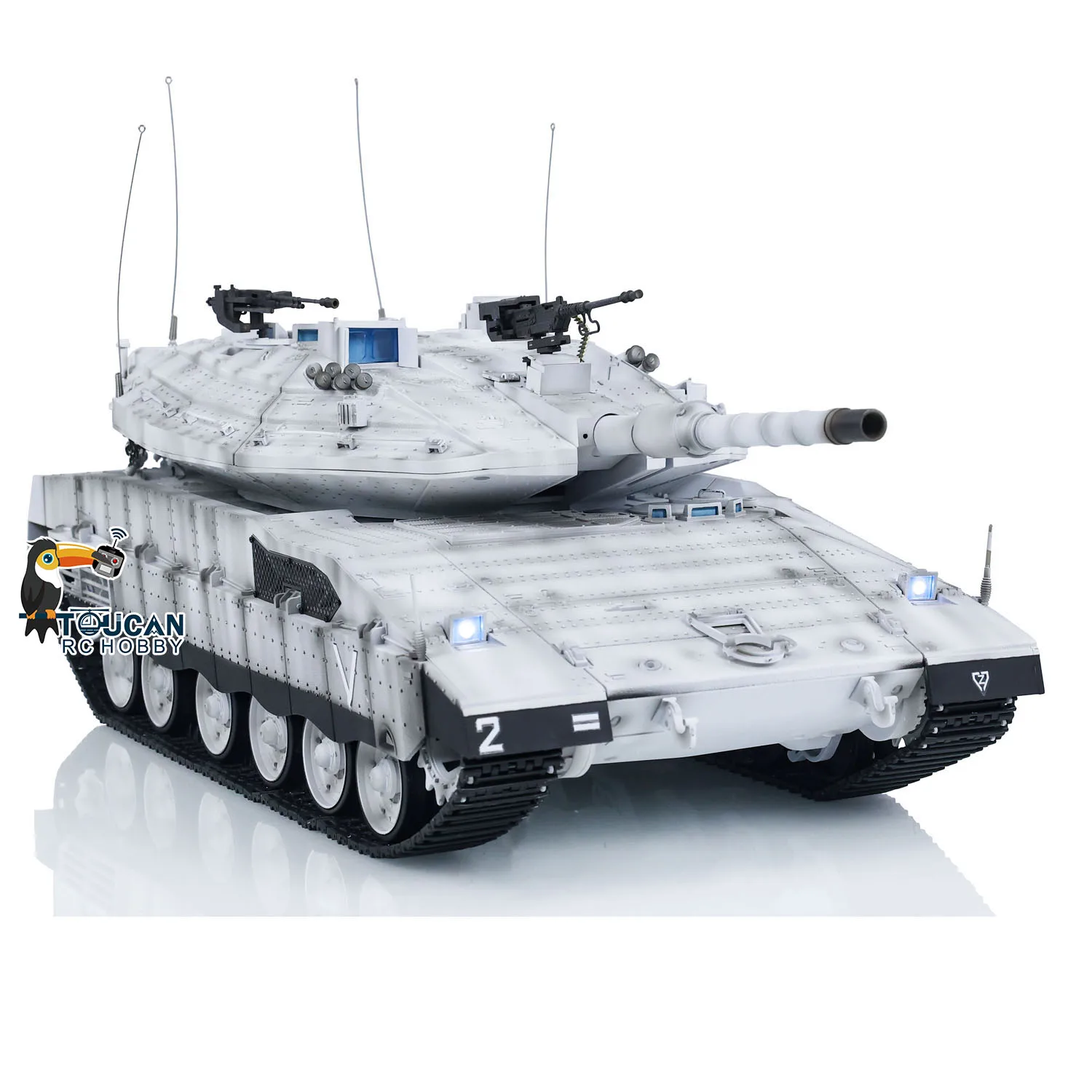 Plastica Heng Lungo RC Carro Armato di Battaglia Principale 1/16 IDF Merkava MK IV 3958 Barile Recoil Telecomando Carro Armati Bianchi Modello RC Giocattolo TH23437